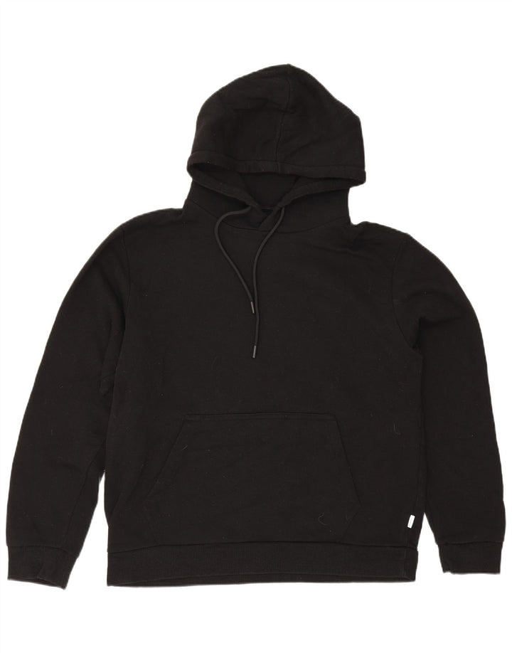 Jack & Jones muška majica s kapuljačom Veliki crni poliester