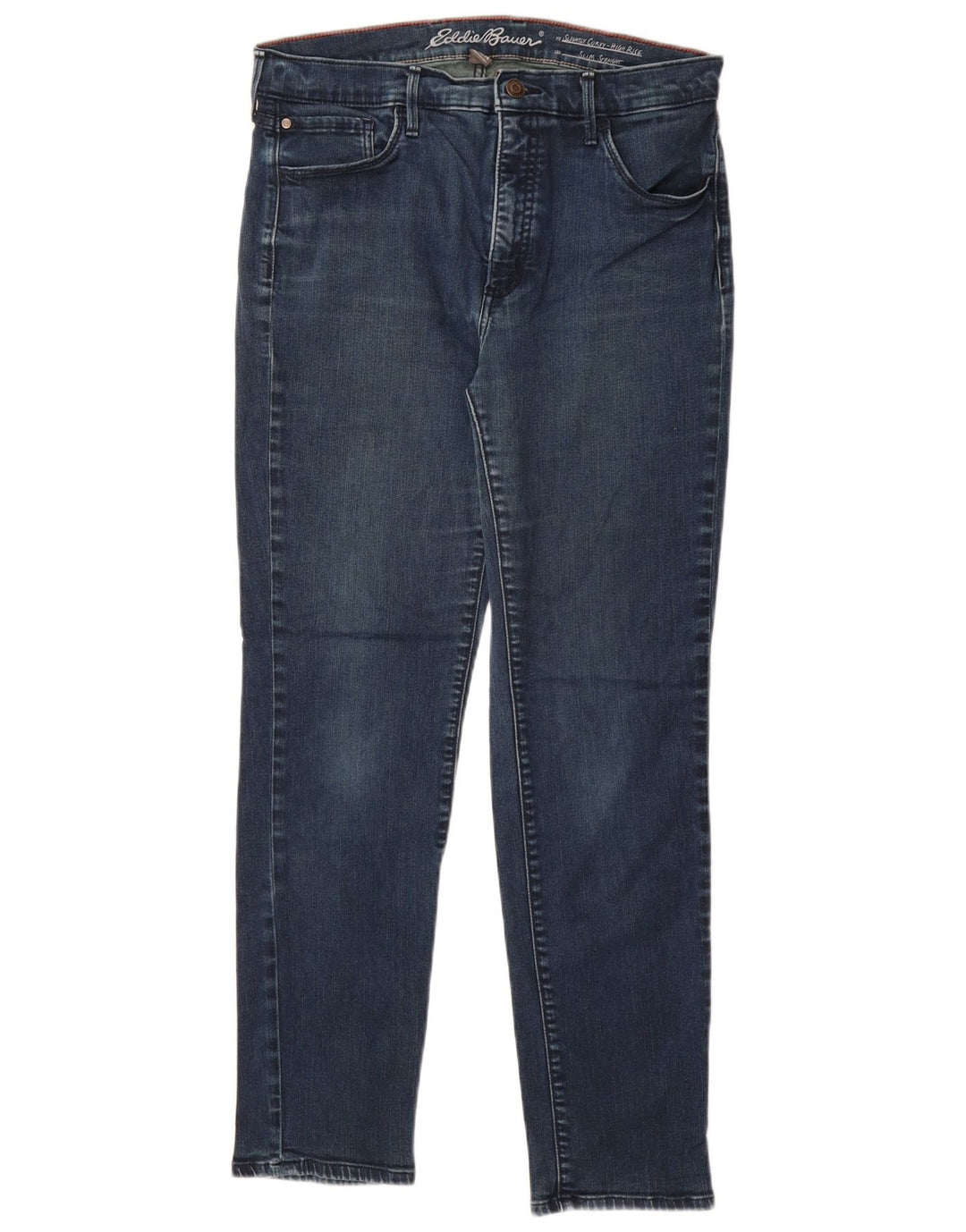 EDDIE BAUER Ženske ravne traperice visokog struka US 14 XL W32 L29 Plave