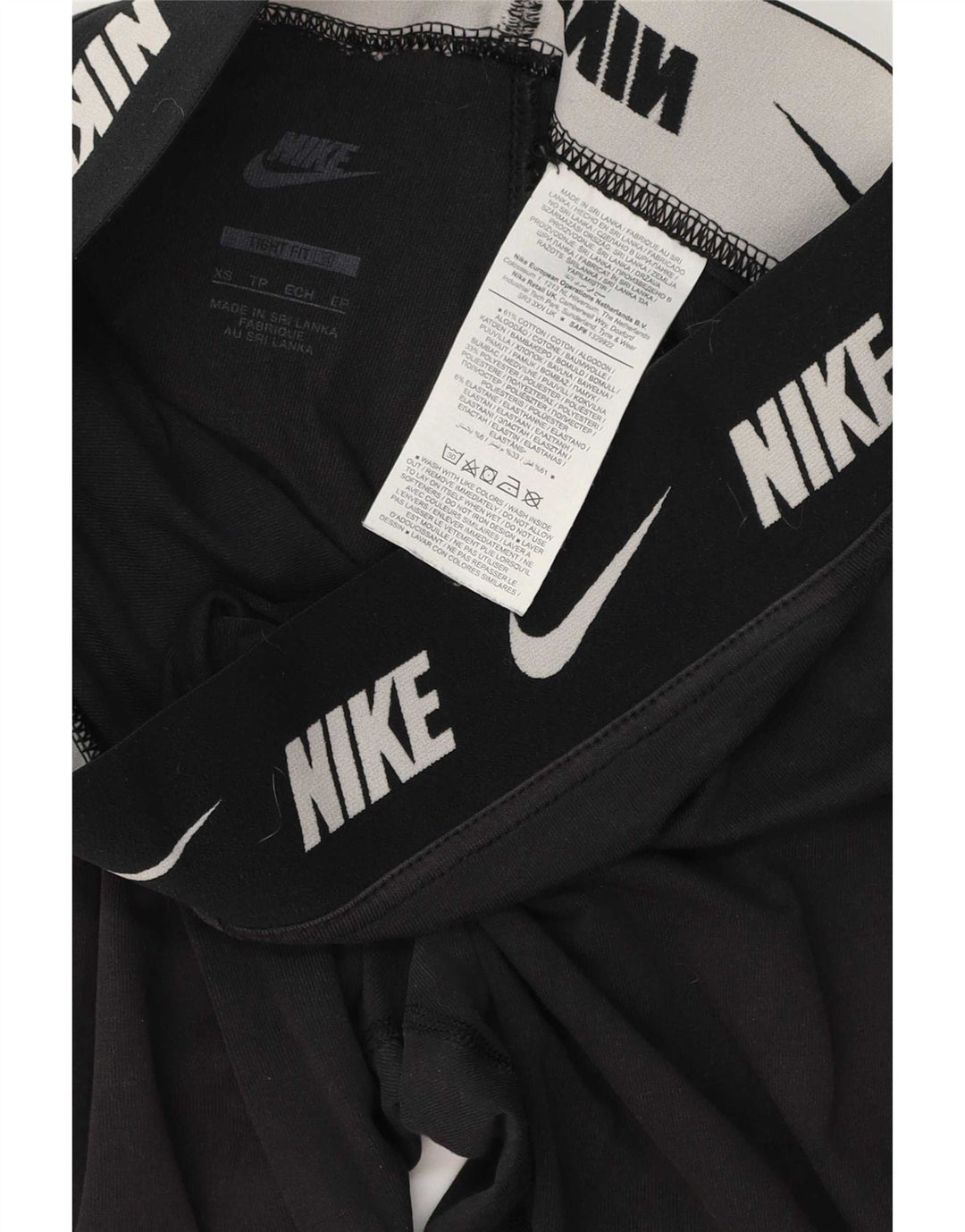 Nike ženske tajice UK 6 XS crni pamuk