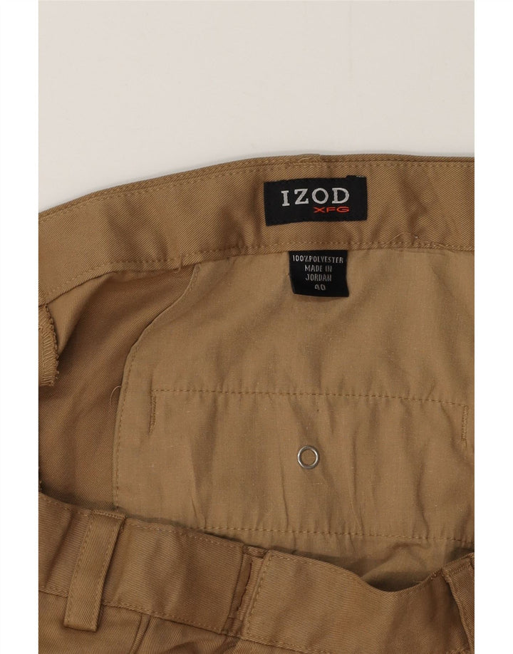 IZOD Muške kratke chino hlače s klinovima W40 XL bež poliester