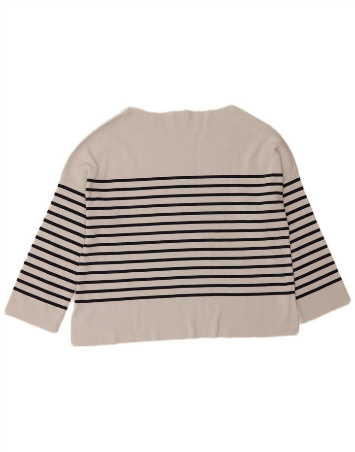 Massimo Dutti ženski gornji dio s 3/4 rukavima UK 10 na male bijele pruge