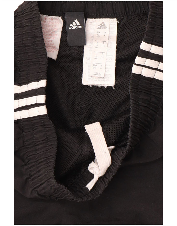 Sportske kratke hlače ADIDAS za dječake 13-14 godina, crni poliester