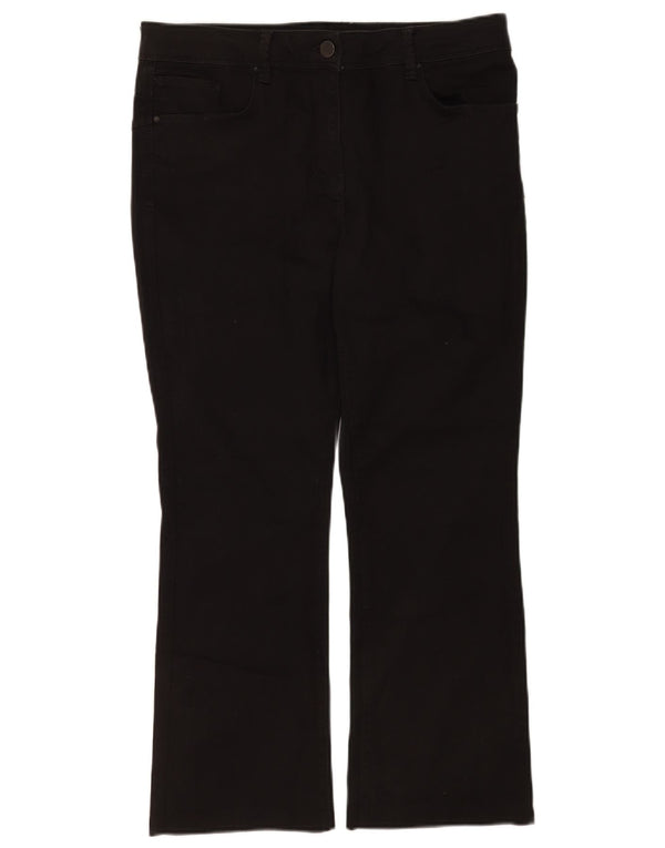 Marks & Spencer ženske traperice Bootcut UK 16 Large W34 L26 crni pamuk