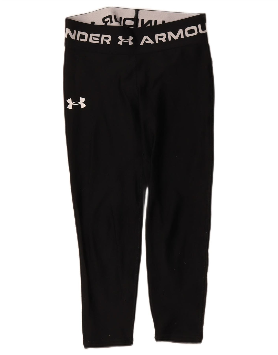 Grafičke tajice Under Armour za djevojčice 9-10 godina, crni poliester