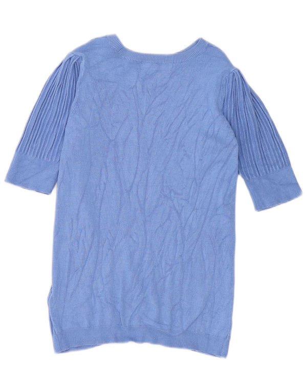 Marks & Spencer ženski džemper s veznim izrezom UK 8 Small Blue