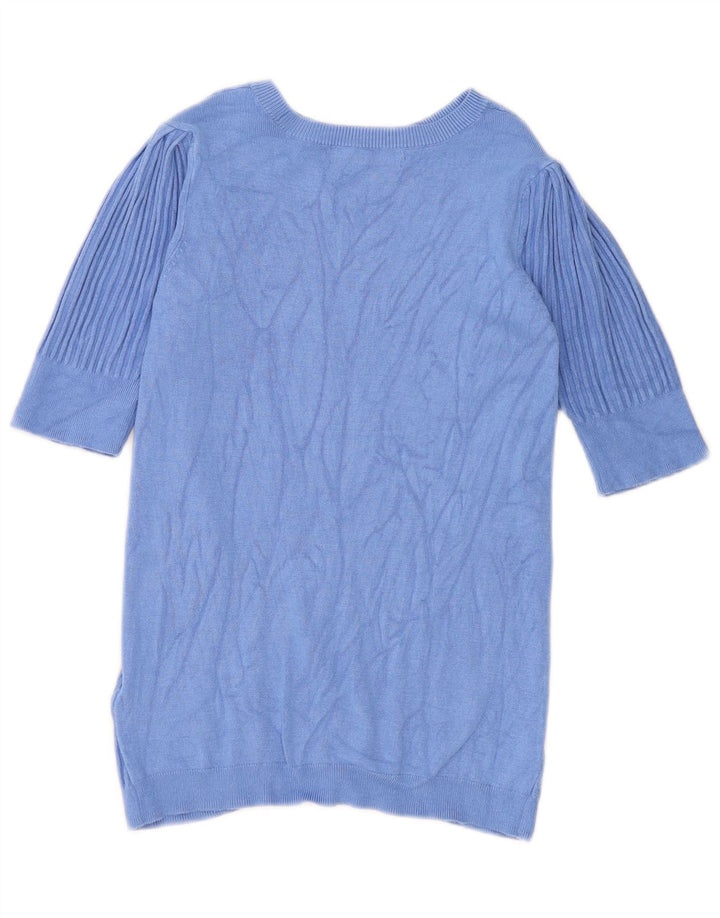 Marks & Spencer ženski džemper s veznim izrezom UK 8 Small Blue