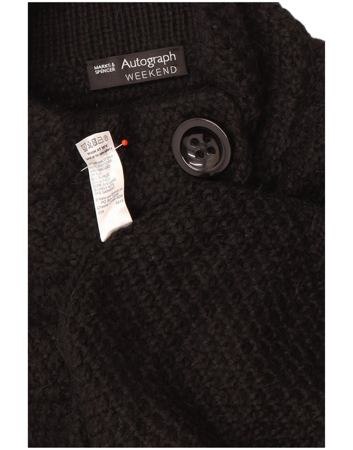 Marks & Spencer ženski džemper s autogramom UK 14 Srednje crni
