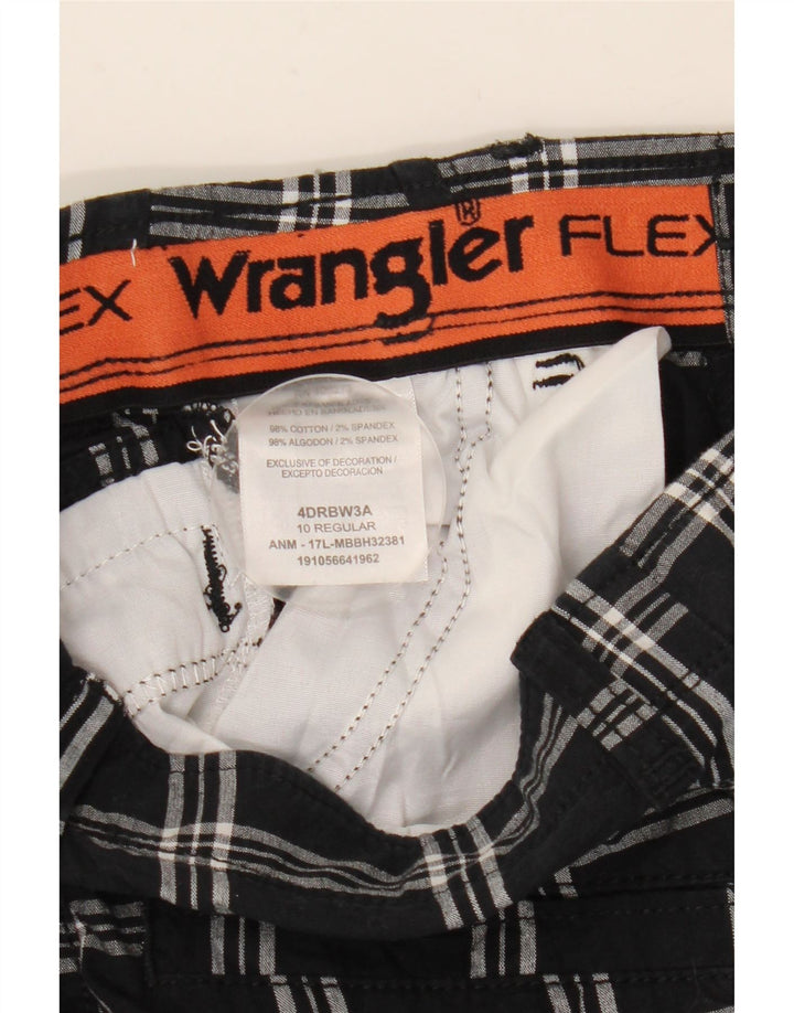 Wrangler Cargo kratke hlače za dječake 9-10 godina W25 crni karirani pamuk