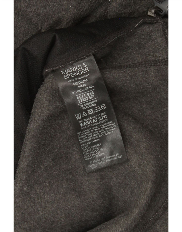 Marks & Spencer muška jakna od flisa UK 38 srednje sivi poliamid