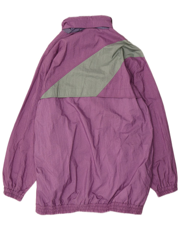 VINTAGE muški široki baloner UK 38 Srednje ljubičasta poliamidna boja