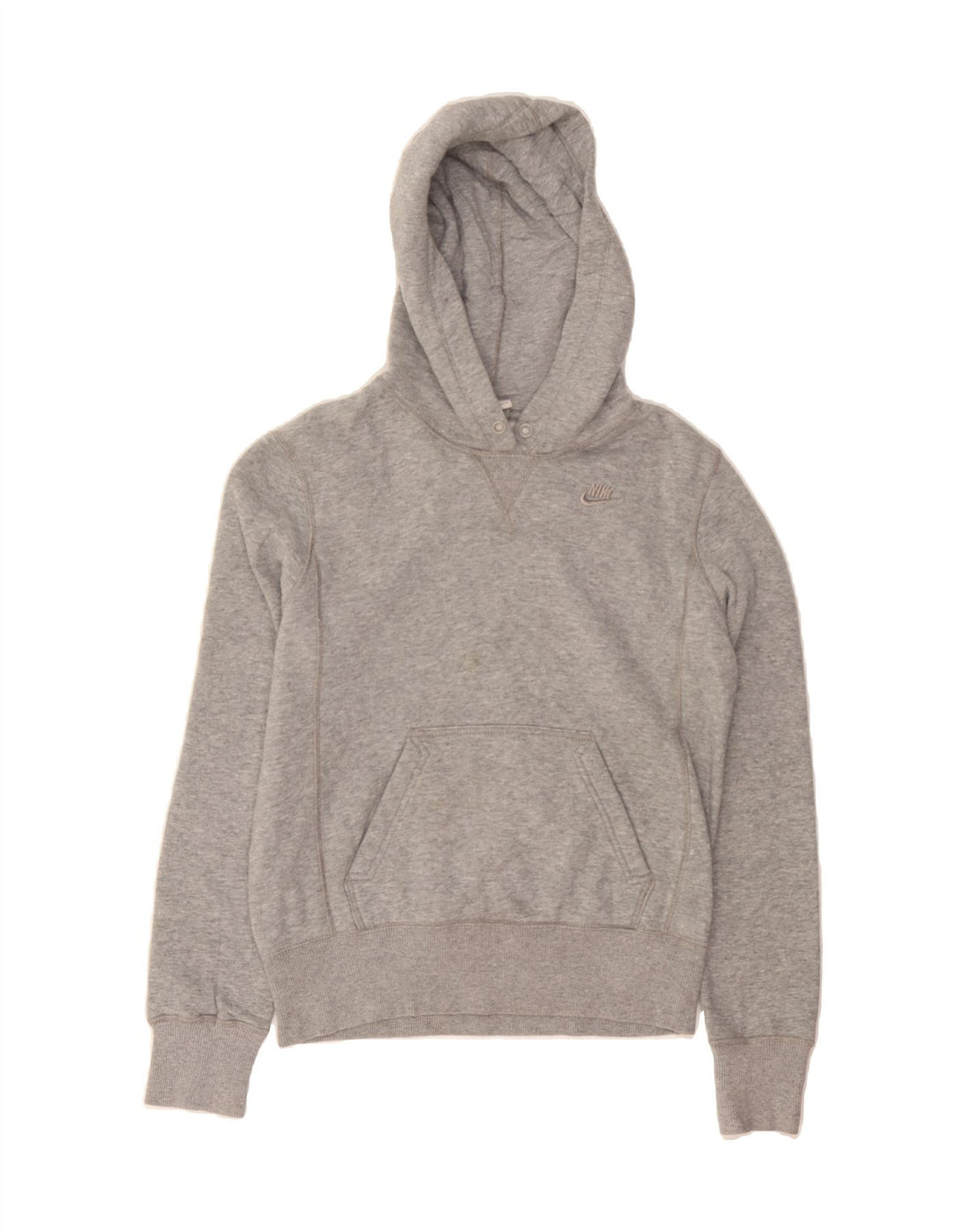 NIKE Womens Hoodie Jumper US 4/6 Small Grey Cotton Vintage Nike and Second-Hand Nike from Messina Hembry 