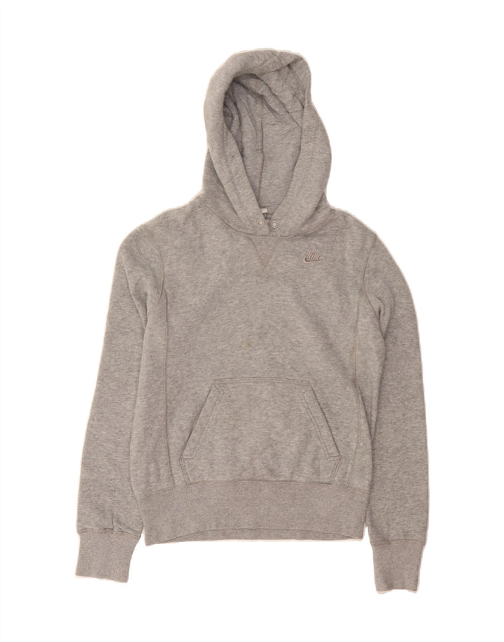 NIKE Womens Hoodie Jumper US 4/6 Small Grey Cotton Vintage Nike and Second-Hand Nike from Messina Hembry 