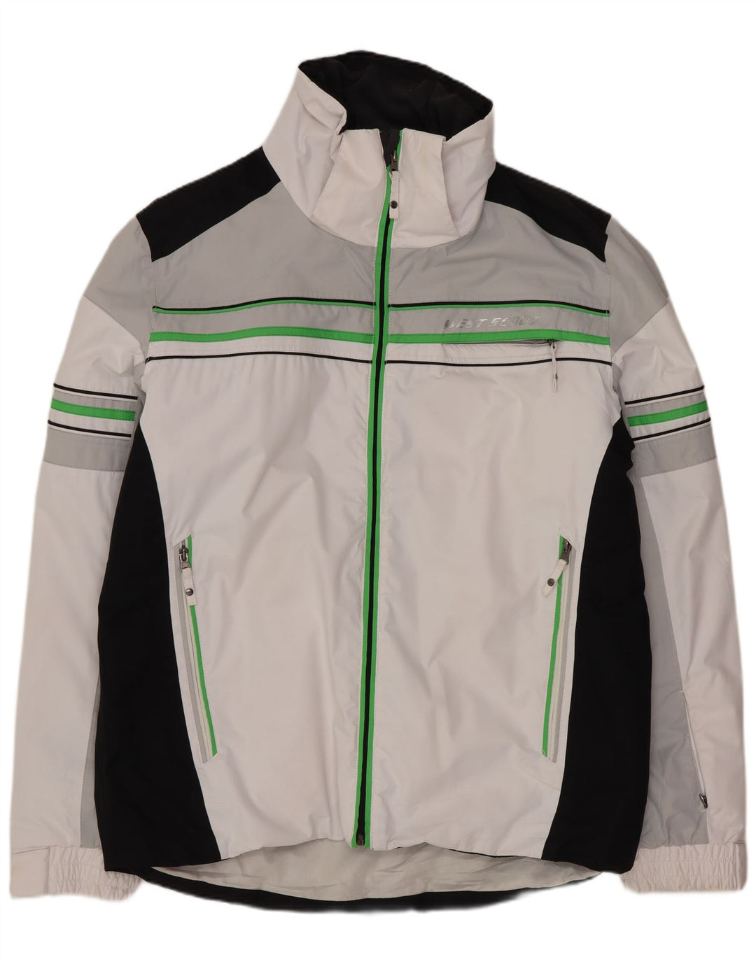West Scout muška vjetrovka jakna UK 44 2XL bijeli poliester u boji