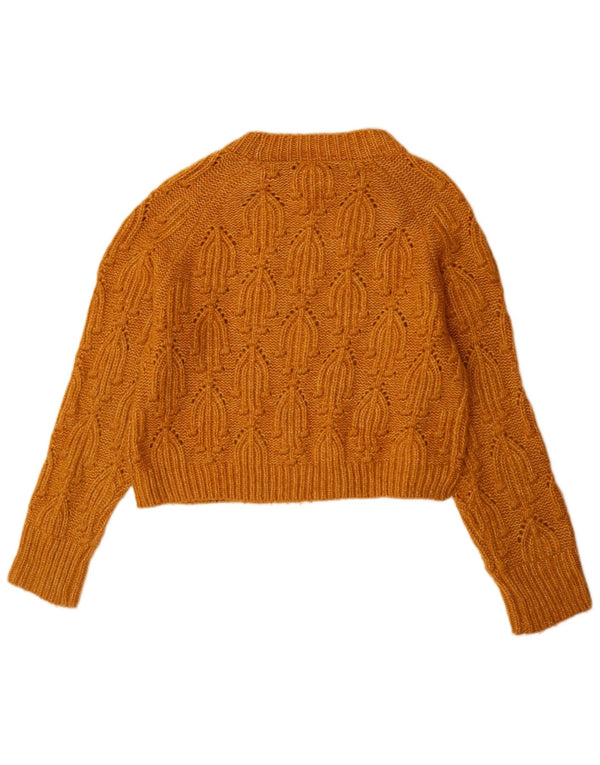 Zara ženski džemper s veznim izrezom UK 10 Small Beige
