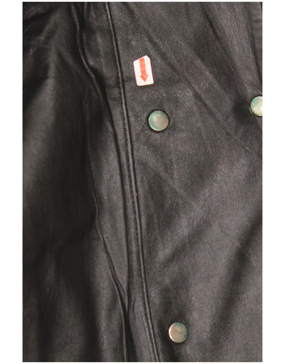 VINTAGE ženska velika kožna jakna EU 42 velika crna koža