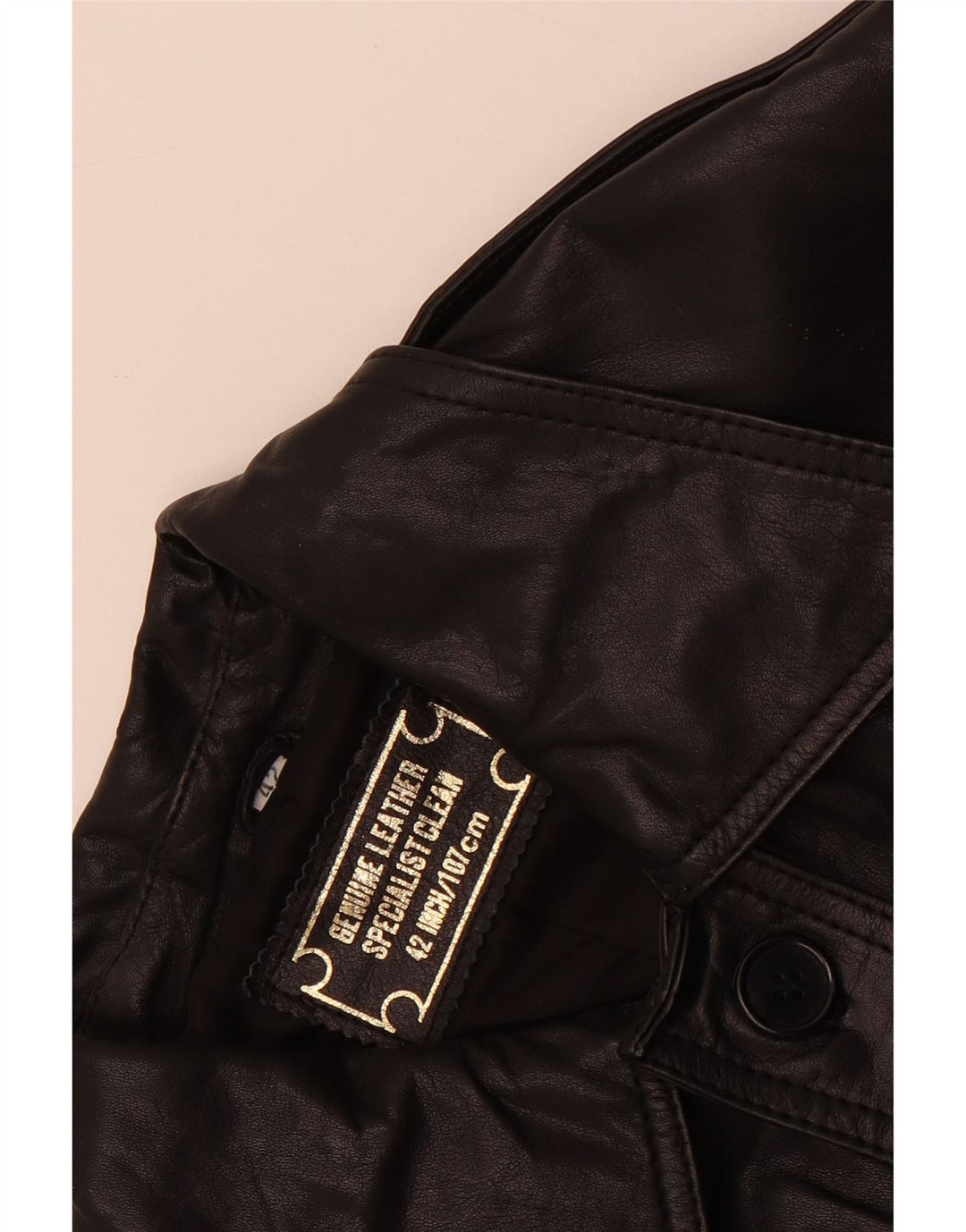 Vintage ženska kožna jakna IT 42 srednje crna koža