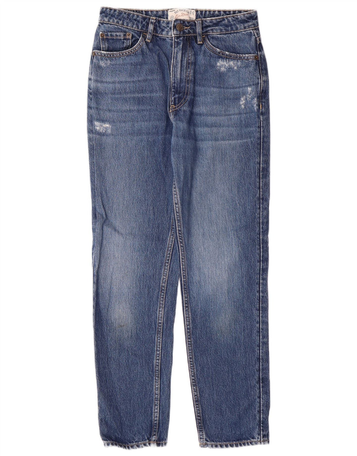 FAT FACE Ženske Mom Jean Distressed Slim Jeans UK 6 XS W26 L26 Plavi pamuk