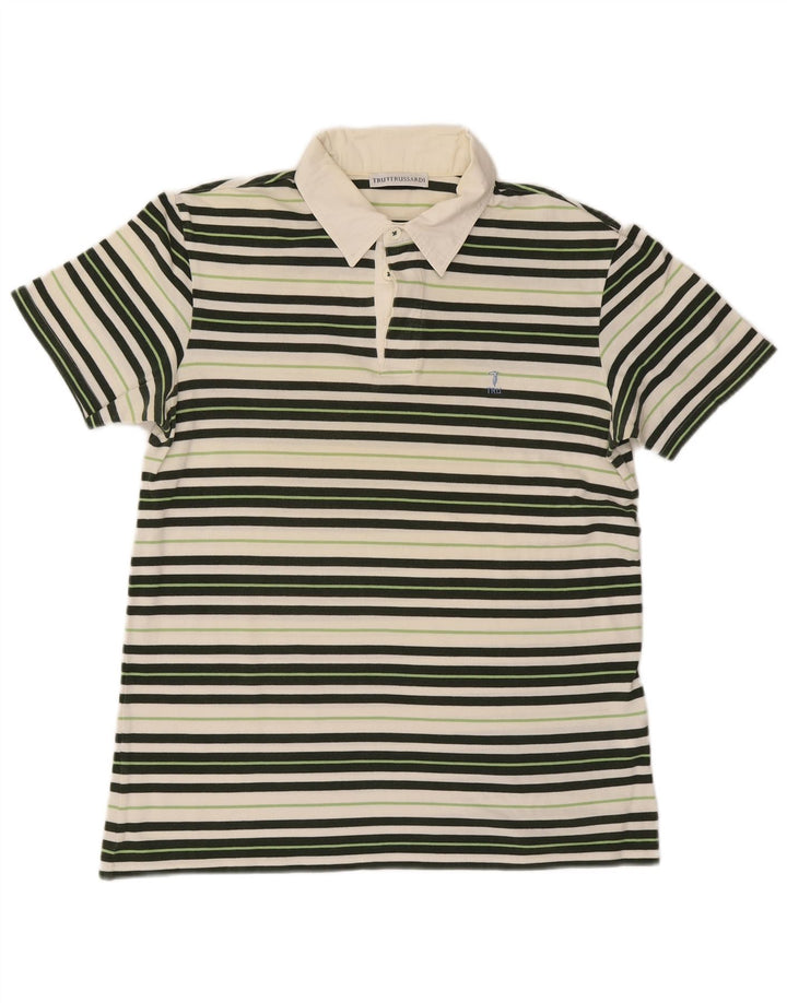 Trussardi muška polo majica srednje boje, pamuk na pruge