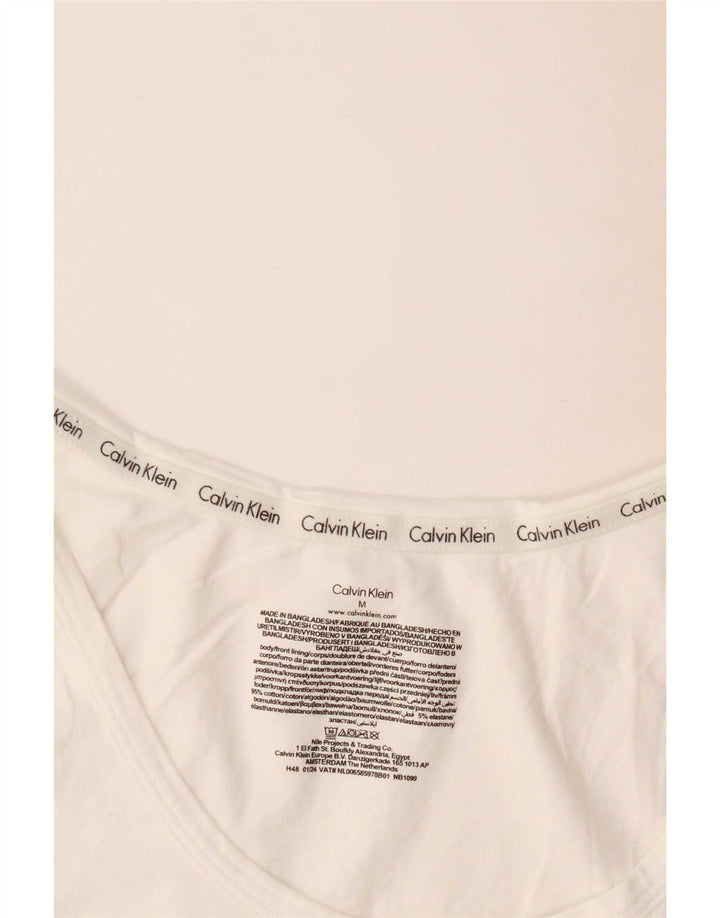 Srednje bijeli pamuk za muški prsluk Calvin Klein