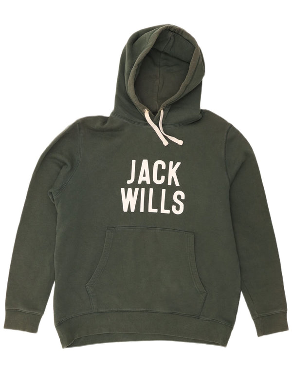 Jack Wills muška majica s kapuljačom XL, zeleni pamuk