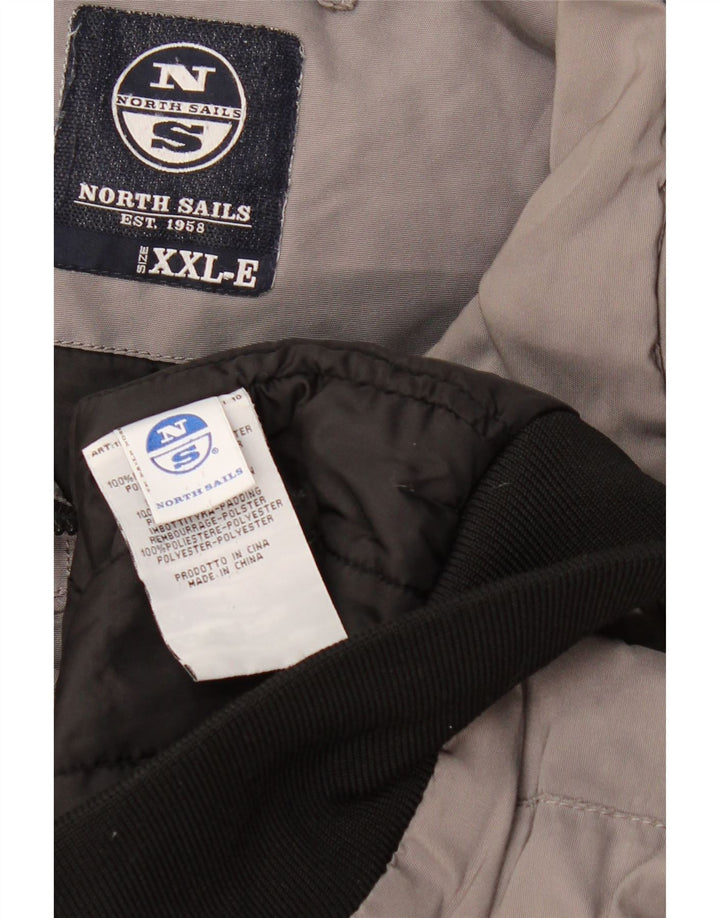Muška bombaška jakna North Sails UK 44 2XL sivi poliester u boji