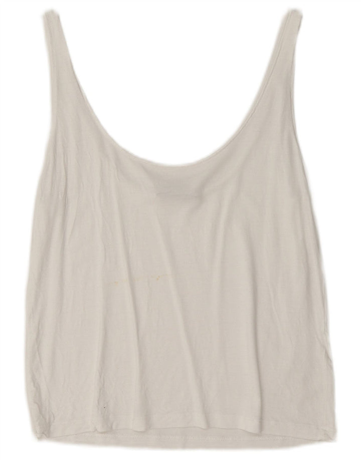 Zara ženski gornji dio kratke bluze bez rukava UK 10 Small White
