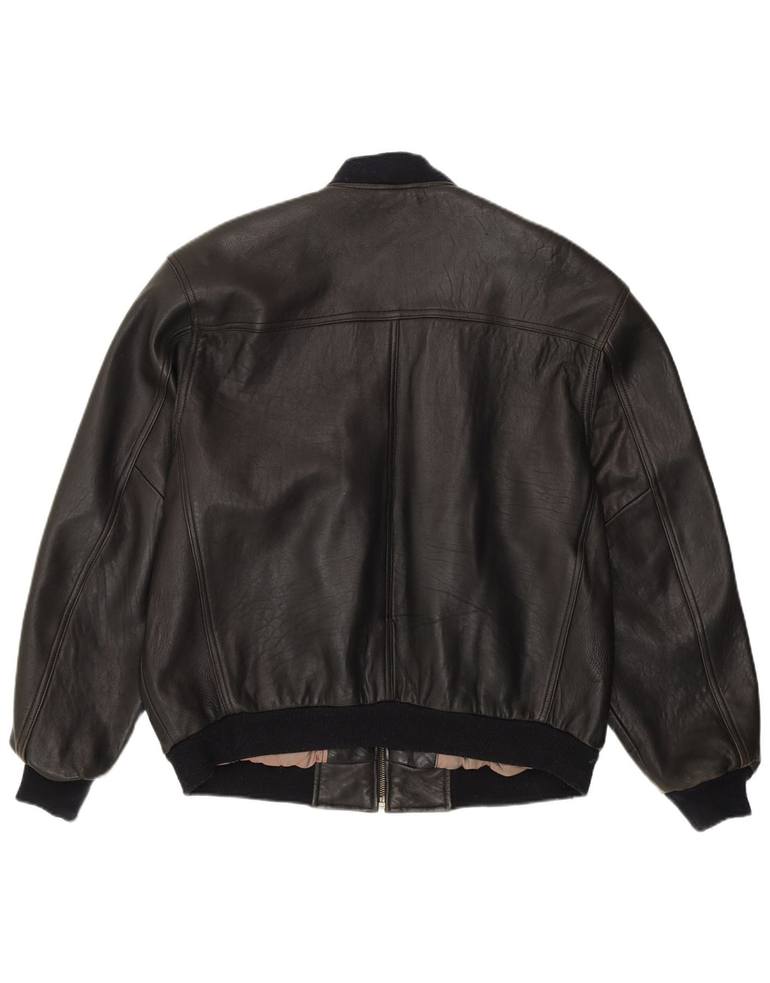 Conte Massimo muška opuštena bomber jakna IT 48 srednje crna koža