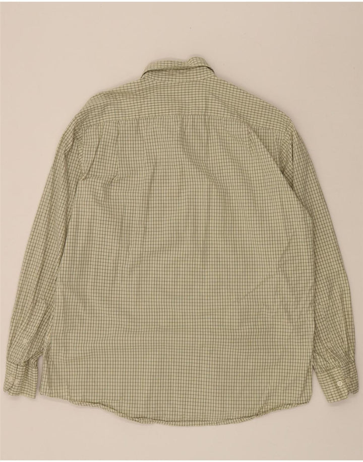 IZOD Mens Shirt Large Green Check Cotton Vintage Izod and Second-Hand Izod from Messina Hembry 