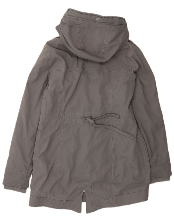 Hollister ženska šerpa parka jakna s kapuljačom UK 14 srednje sivi poliester