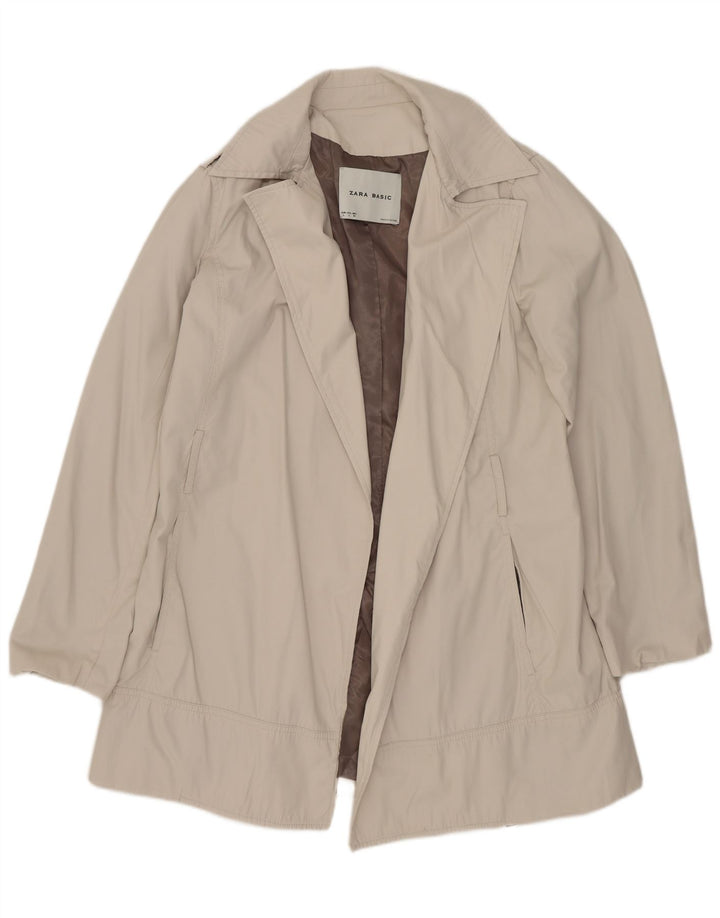 Zara ženski otvoreni trenč kaput UK 16 Large Off White
