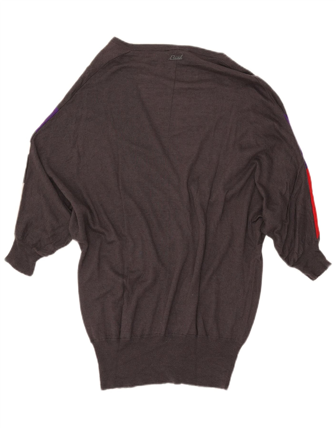 DIESEL Ženski dugi kardigan pulover UK 10 Small Grey Colourblock