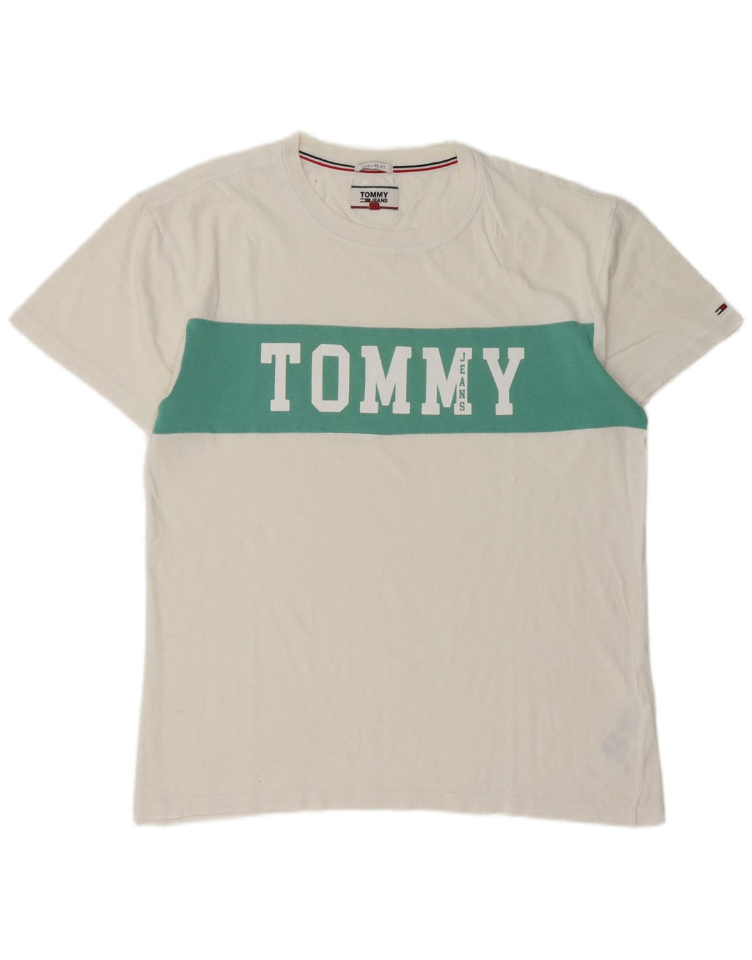Tommy Hilfiger muška majica s grafičkim motivima srednje bijele boje