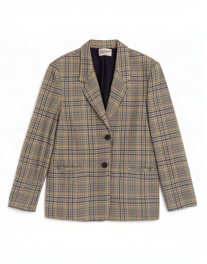 Oxford ženski sako sa 2 gumba UK 14 Veliki raznobojni houndstooth
