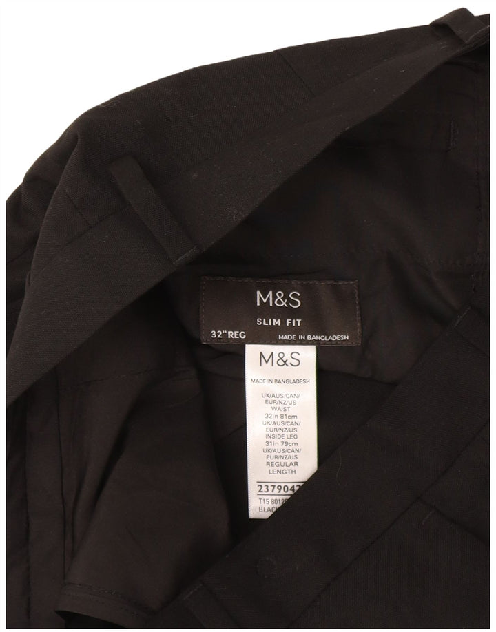 Marks & Spencer ženske hlače uskog kroja W32 L31 crni poliester
