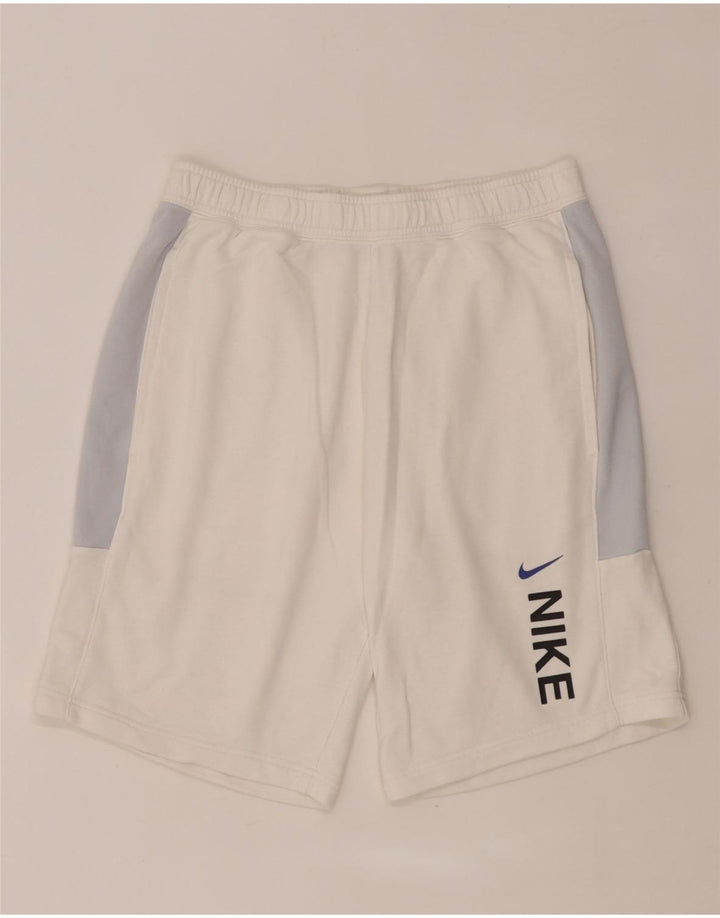 Nike muške grafičke sportske kratke hlače srednje bijele boje, pamuk