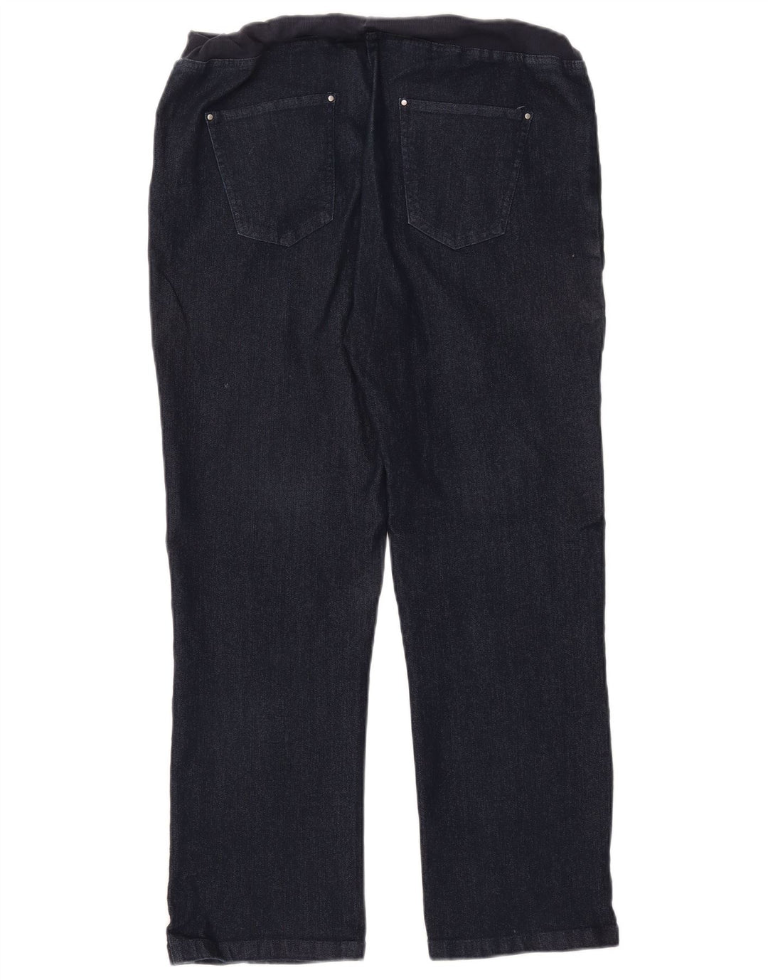 COTTON TRADERS Ženske ravne traperice UK 14 srednje W30 L27 tamnoplavi pamuk