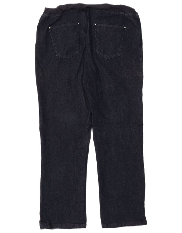 COTTON TRADERS Ženske ravne traperice UK 14 srednje W30 L27 tamnoplavi pamuk