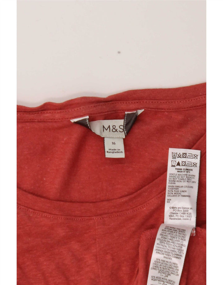 Marks & Spencer ženski prsluk UK 16 Large Maroon lan