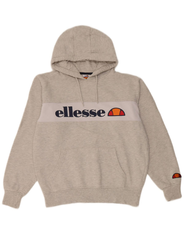 Ellesse Ženska majica s kapuljačom s kapuljačom s kapuljačom UK 14 Srednje sivi Pamuk