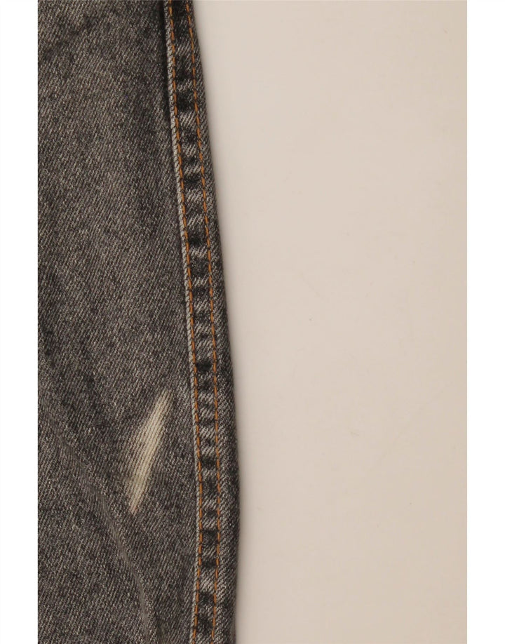 Vintage ženske sužene traperice visokog struka IT 46 Large W28 L29 Sivi pamuk