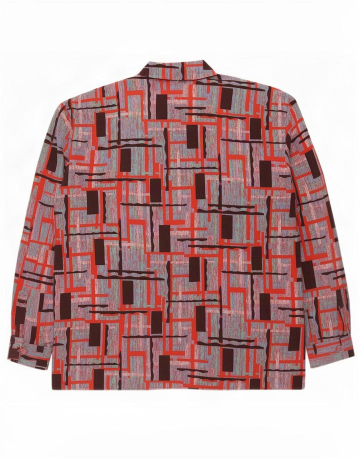 Vintage ženska prevelika košulja bluza IT 44 srednje raznobojna geometrijska