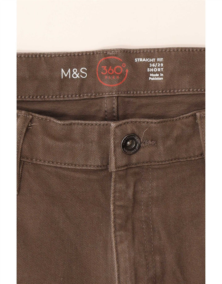 Marks & Spencer muške ravne traperice W36 L29 smeđi pamuk