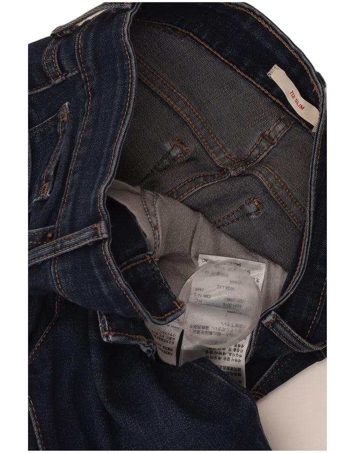 Levi's ženske 712 uske traperice W26 L29 plavi pamuk