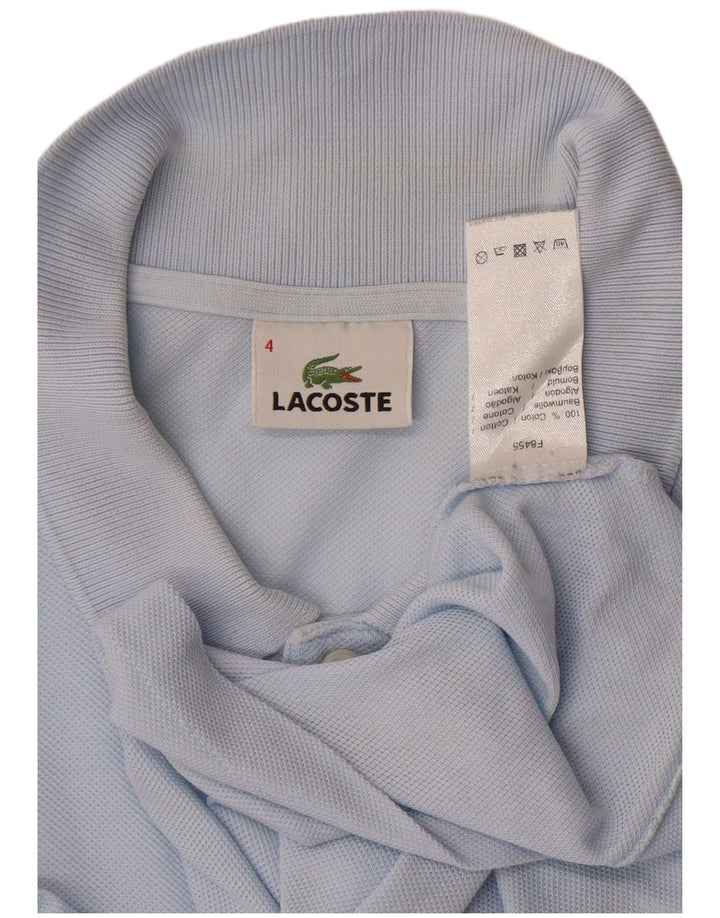 LACOSTE muška polo majica dugih rukava, veličina 4, srednje plavi pamuk