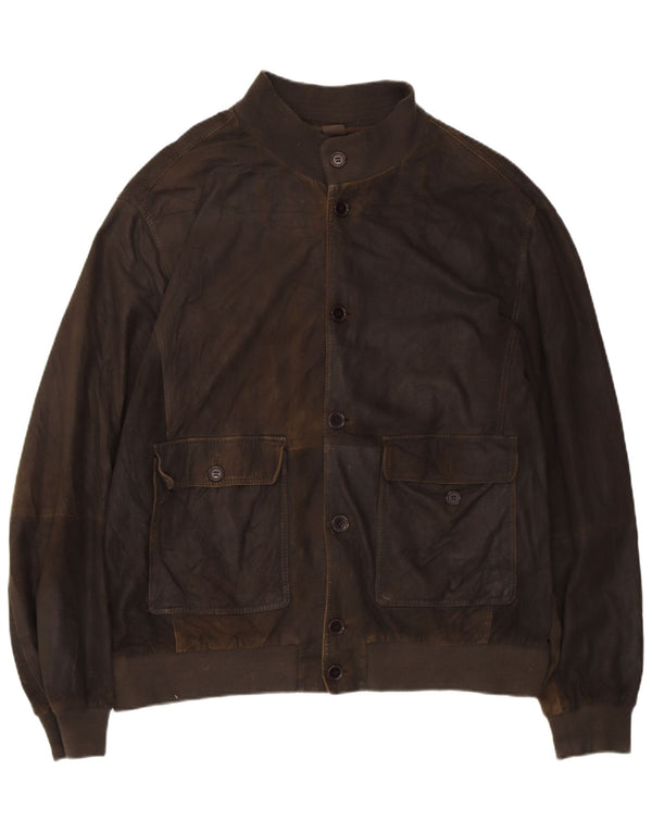 GIMO'S muška kožna jakna UK 42 XL smeđa