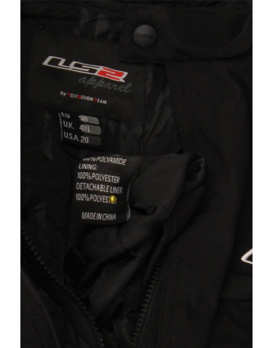LS2 Muška odjeća Graphic Racer Jacket UK 48 4XL crni poliamid
