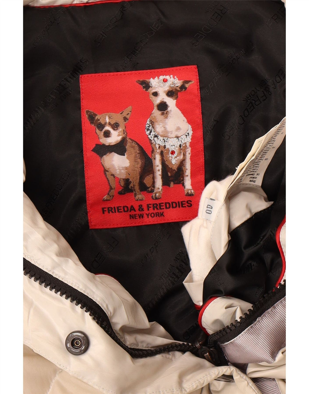 FRIEDA & FREDDIES Ženska podstavljena jakna EU 40 srednje bež poliester