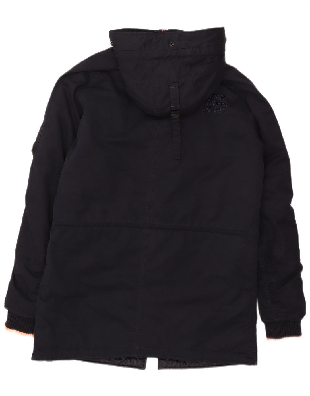 Superdry muška parka jakna s kapuljačom UK 38 srednje tamnoplavi poliester