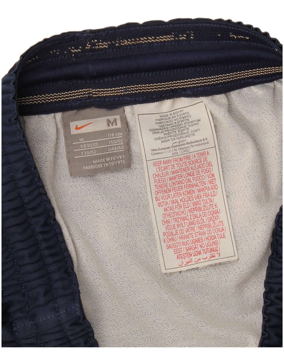 NIKE muške sportske kratke hlače srednje tamnoplave boje od poliestera