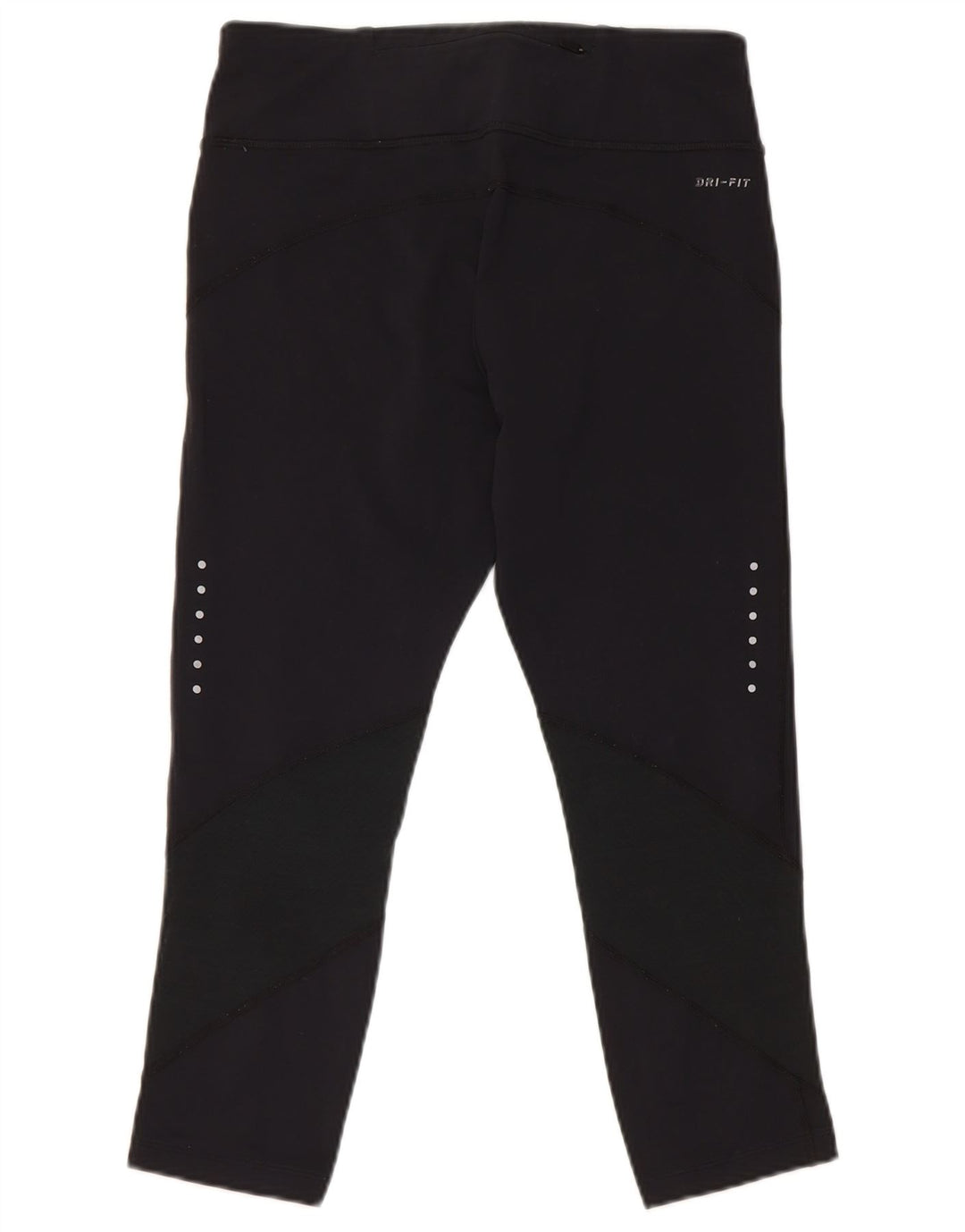 Nike ženske Dri Fit Capri tajice UK 12 srednje crne najlonske boje